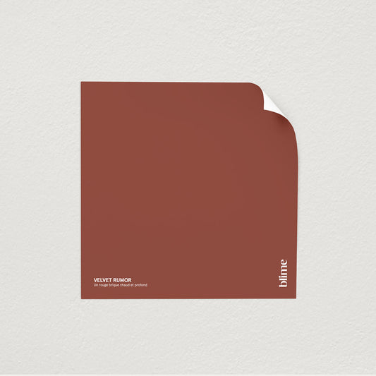 Image de l'échantillon Velvet rumor - teinte rouge brique