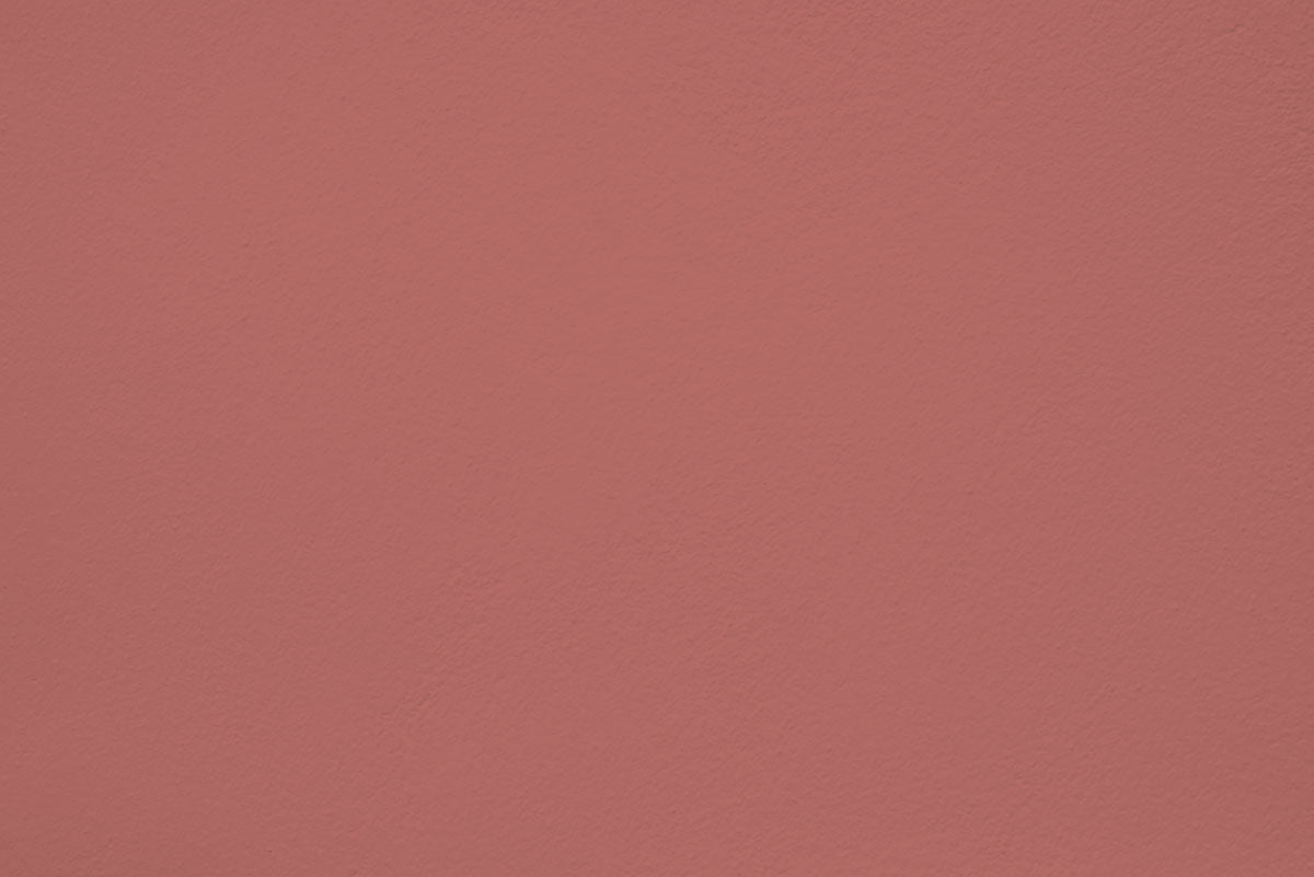 Peinture Bella terra appliquée sur un mur - teinte terracotta rouge