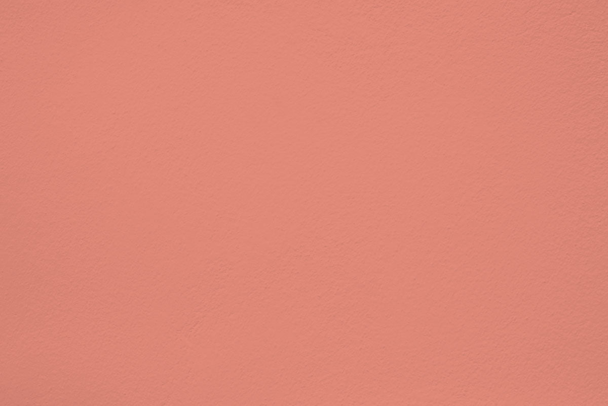 Peinture Coral brick appliquée sur un mur - teinte terracotta corail