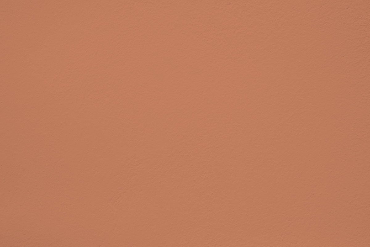 Peinture Sand osmose appliquée sur un mur - teinte terracotta clair