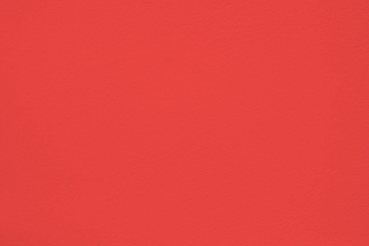 Peinture Tomato splash appliquée sur un mur - teinte rouge vif