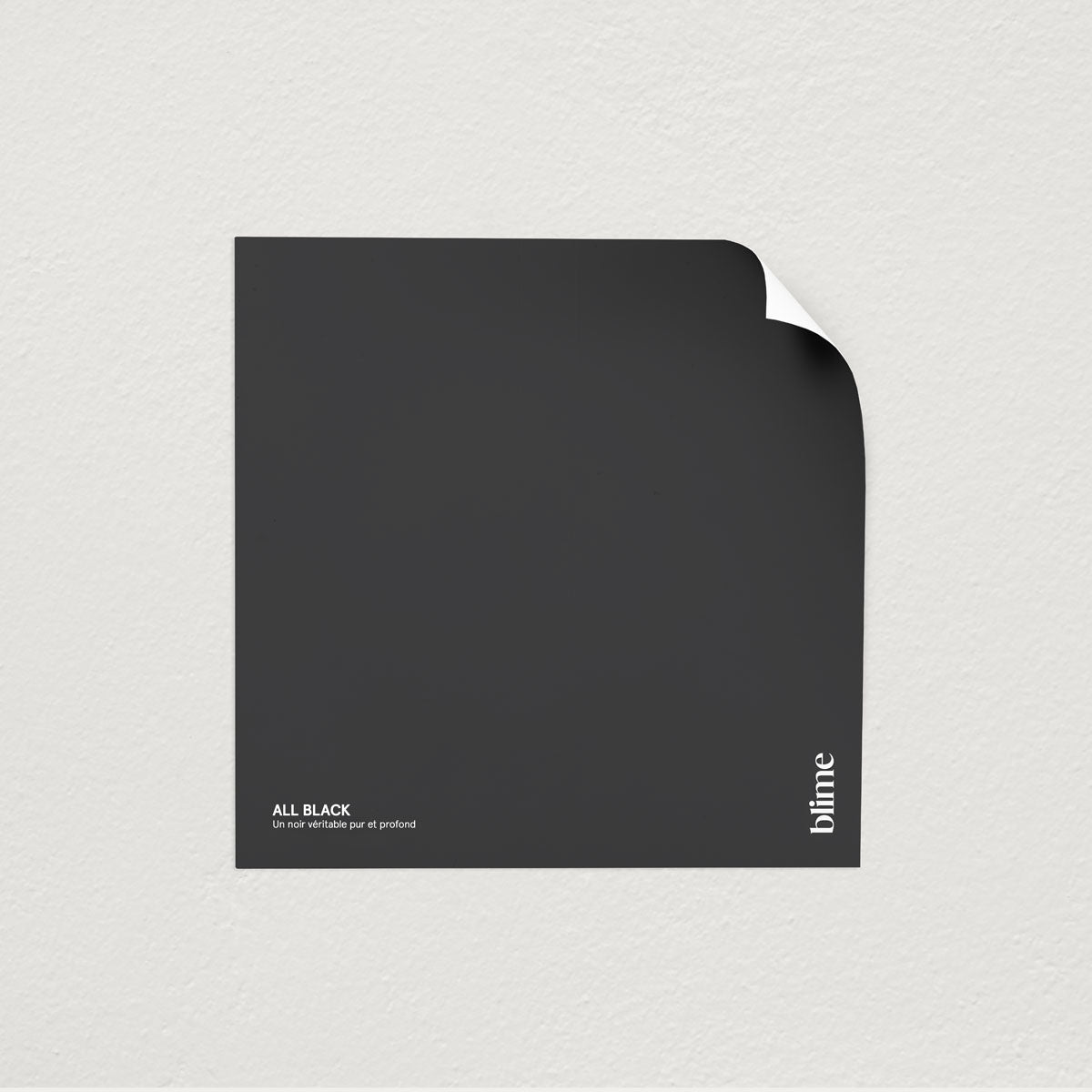 Échantillon de peinture All black - format test - teinte noire