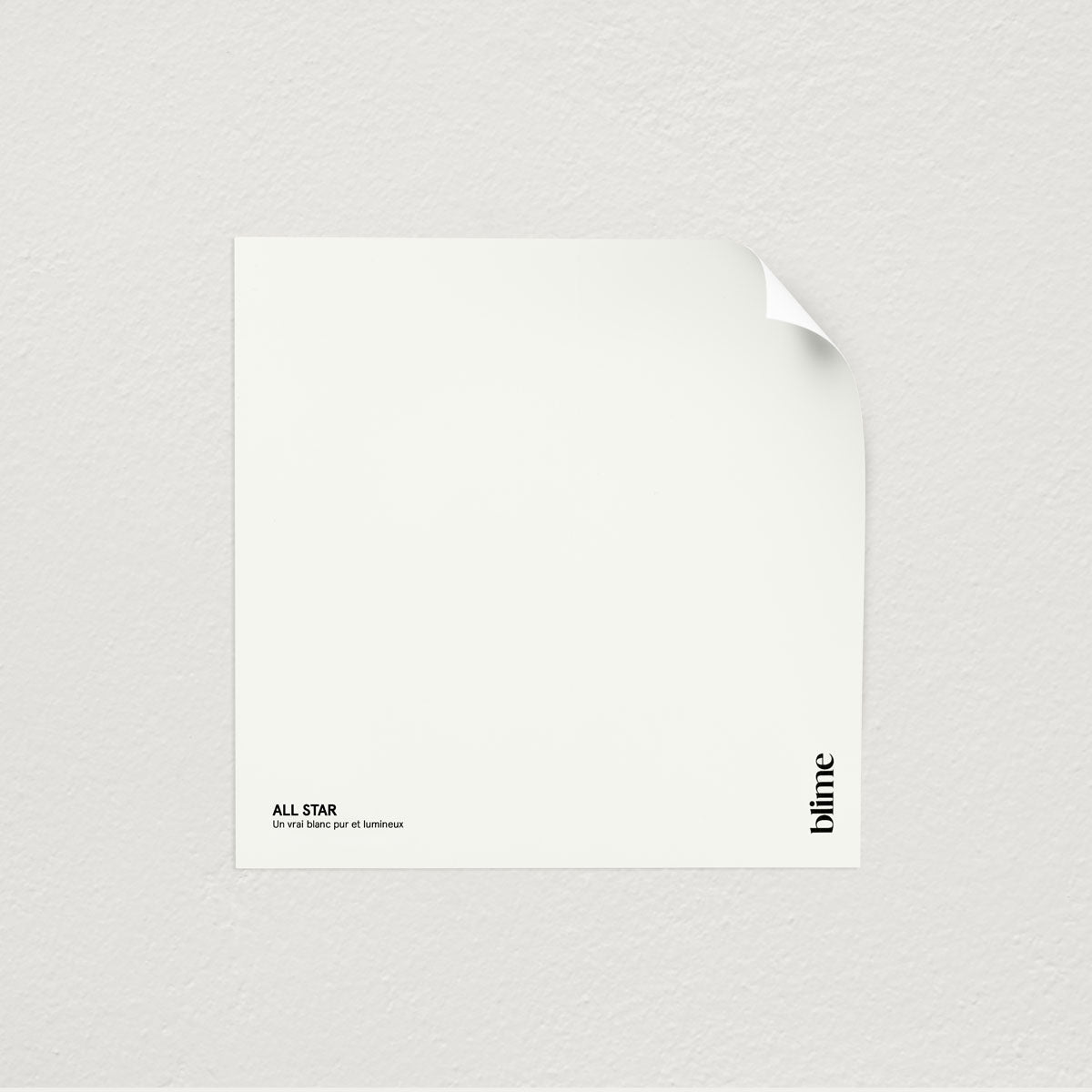 Échantillon de peinture All star - format test - teinte blanc pur