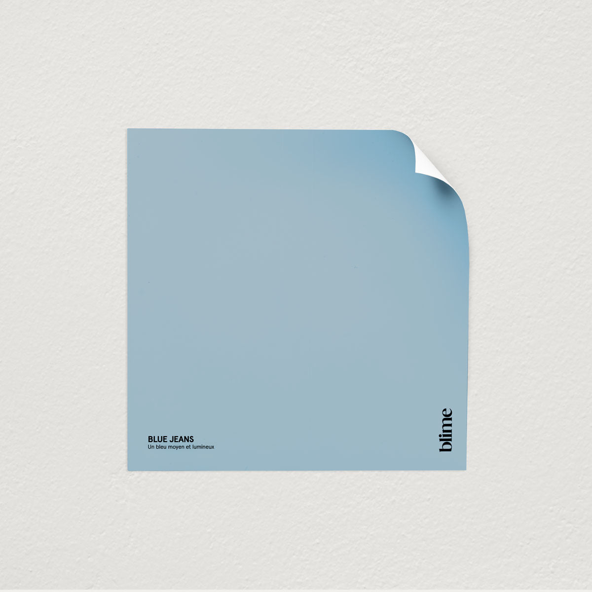 Échantillon de peinture Blue jeans - format test - teinte bleu delave