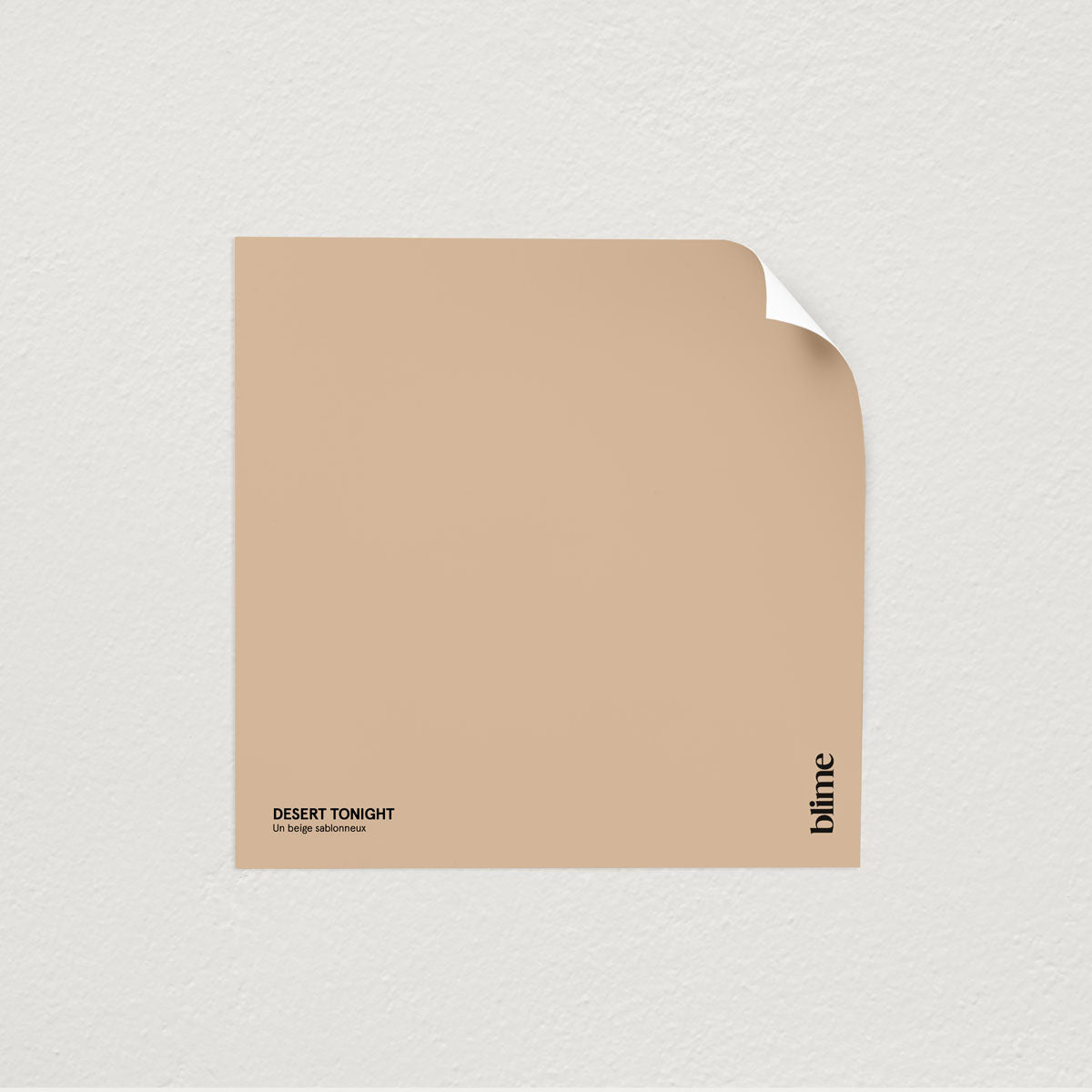 Échantillon de peinture Desert tonight - format test - teinte beige sable