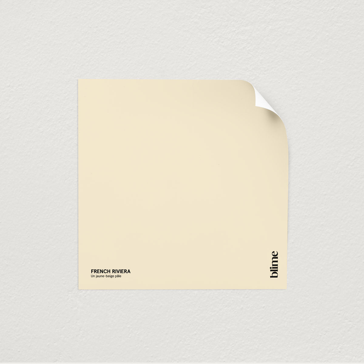 Échantillon de peinture French riviera - format test - teinte jaune beige