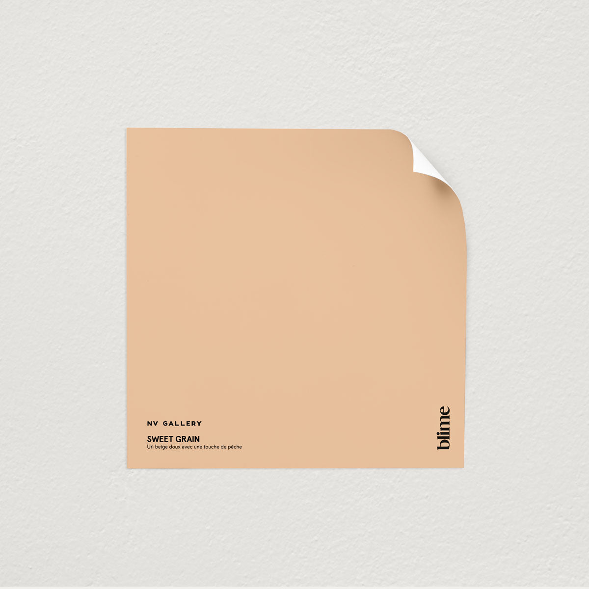 Échantillon de peinture Sweet grain - format test - teinte beige peche