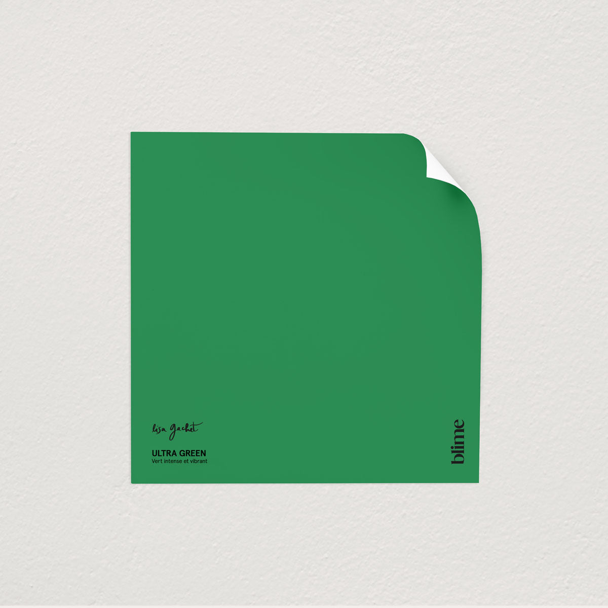 Échantillon de peinture Ultra green - format test - teinte vert electrique