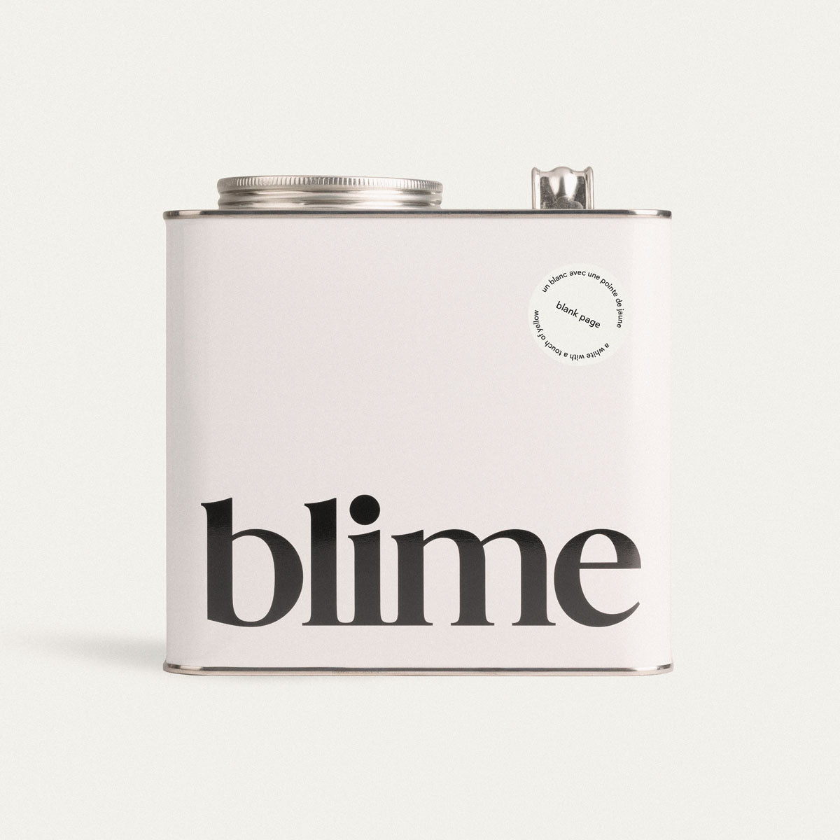 Jerrycan 2,5L de peinture Blank page - couleur blanc casse