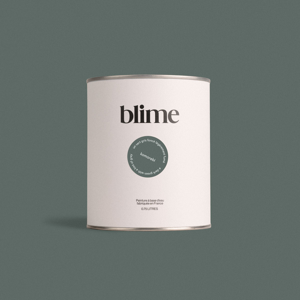 Pot de peinture 0,75L Komorebi - teinte vert de gris fonce