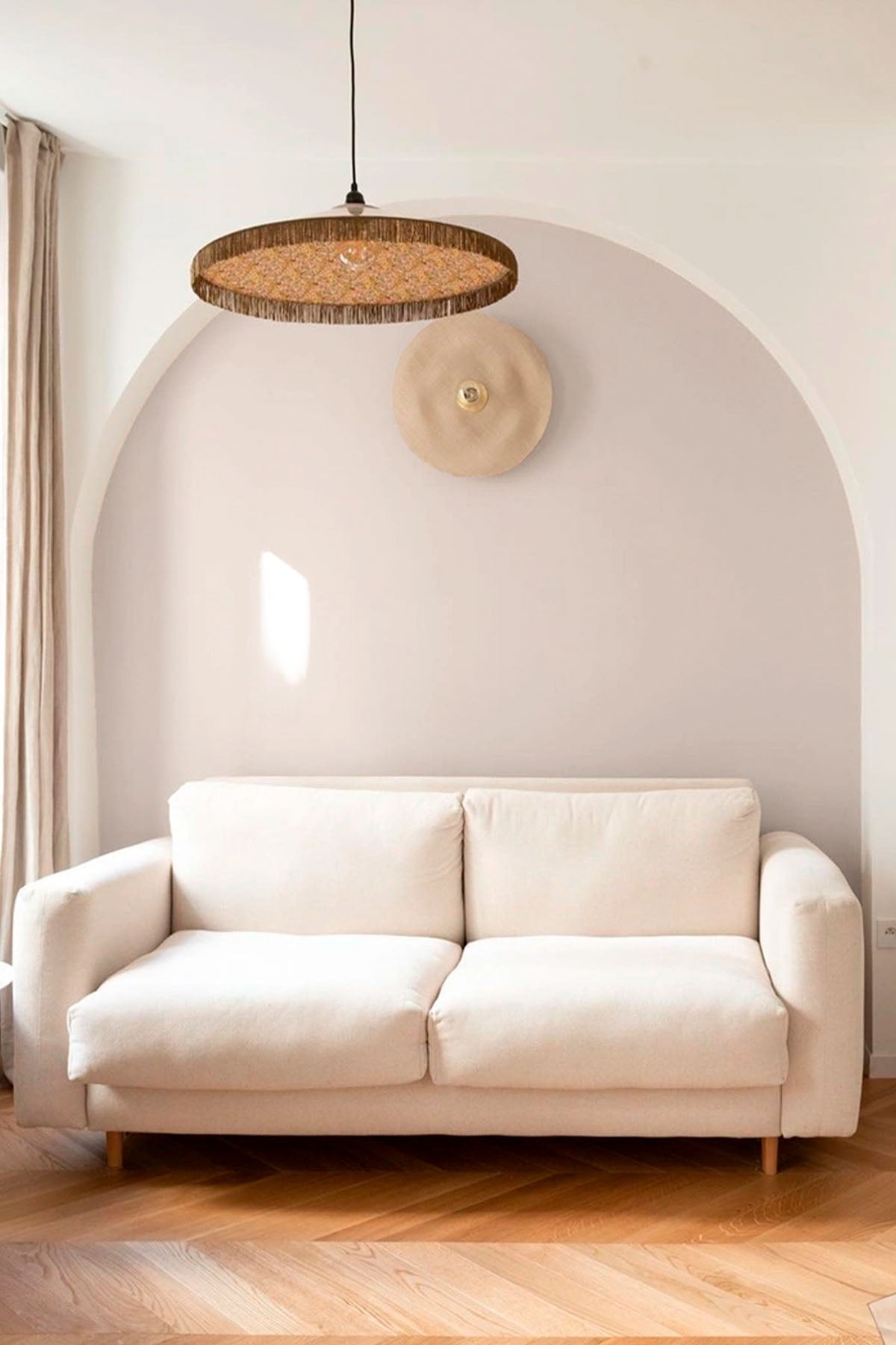 Inspiration déco : ambiance 1 avec la peinture Bohemian sand - teinte beige taupe 