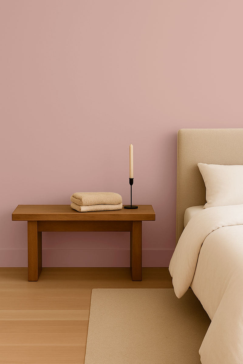 Inspiration déco : ambiance 1 avec la peinture Dream dust - teinte ocre rose