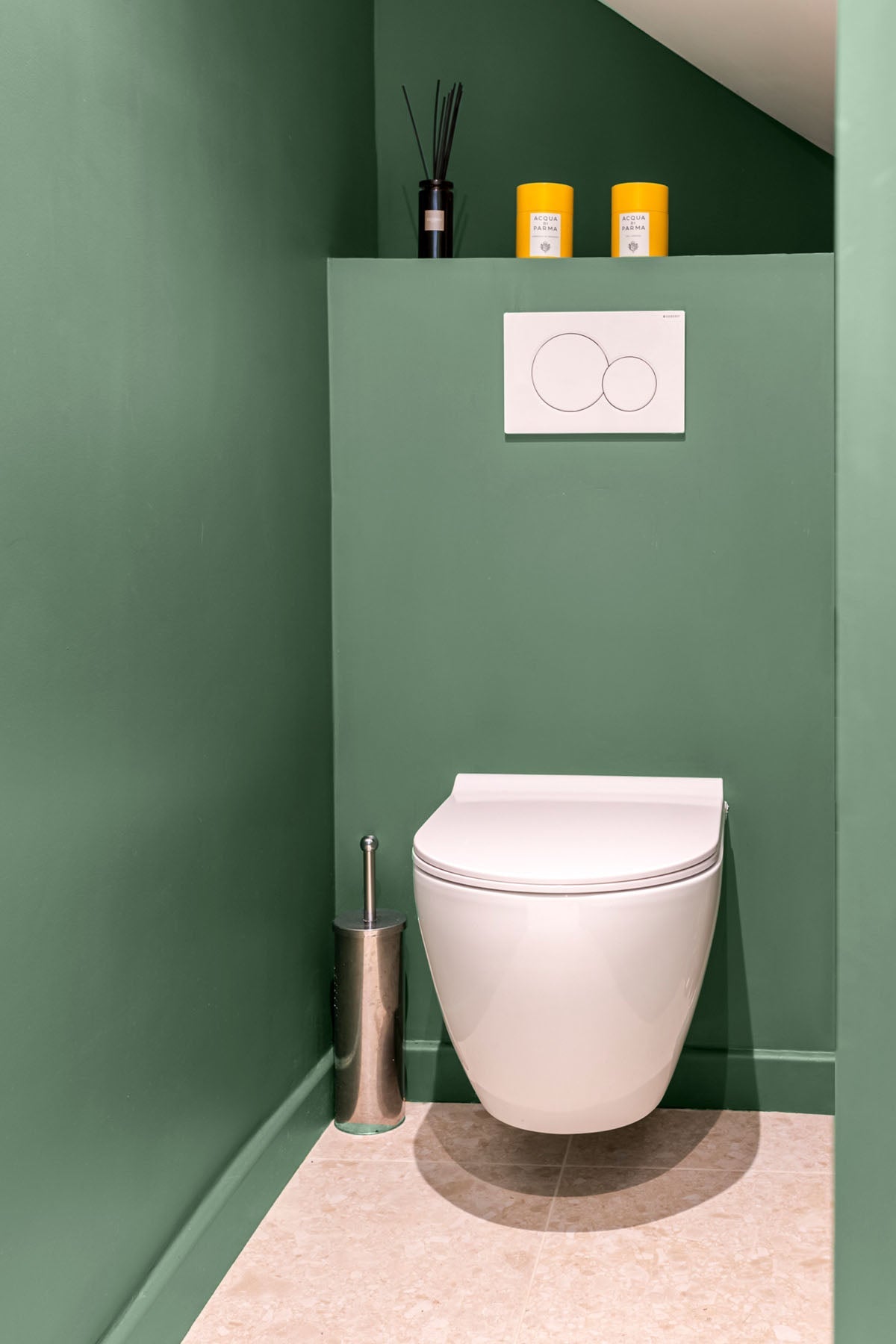 Inspiration déco : ambiance 1 avec la peinture Jungle elixir - teinte vert jungle 