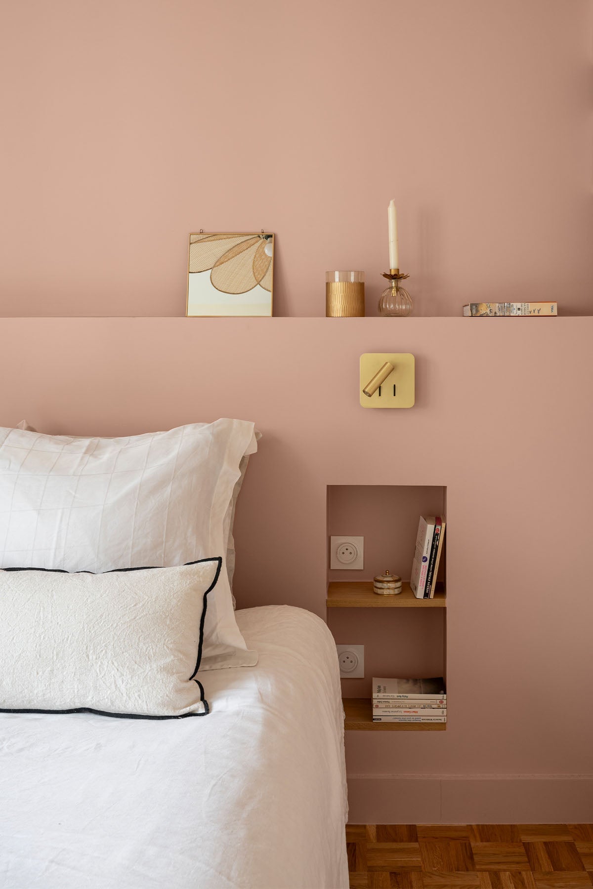 Inspiration déco : ambiance 1 avec la peinture Love powder - teinte rose poudre 