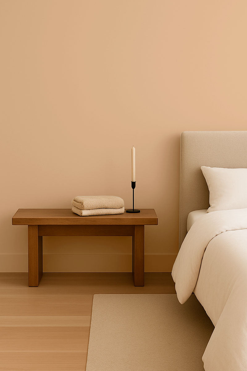 Inspiration déco : ambiance 1 avec la peinture Shortbread - teinte ocre jaune