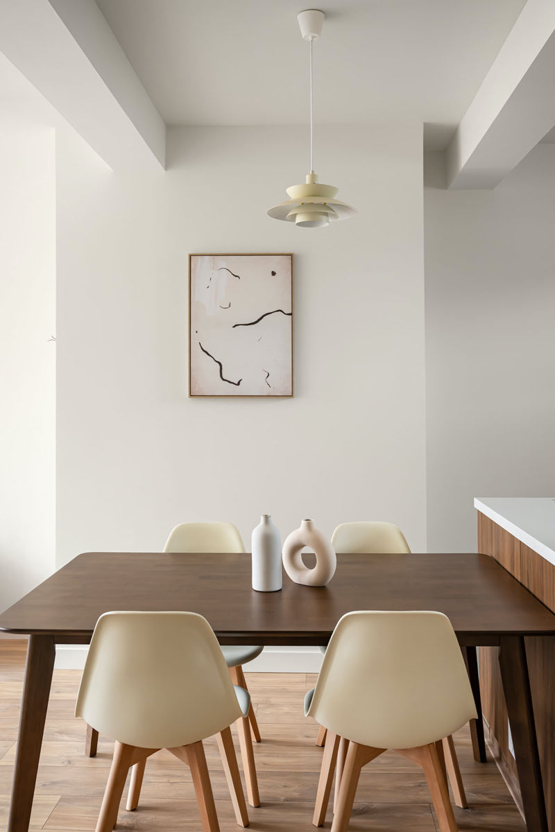 Inspiration déco : ambiance 1 avec la peinture Warm up - teinte blanc rouge 
