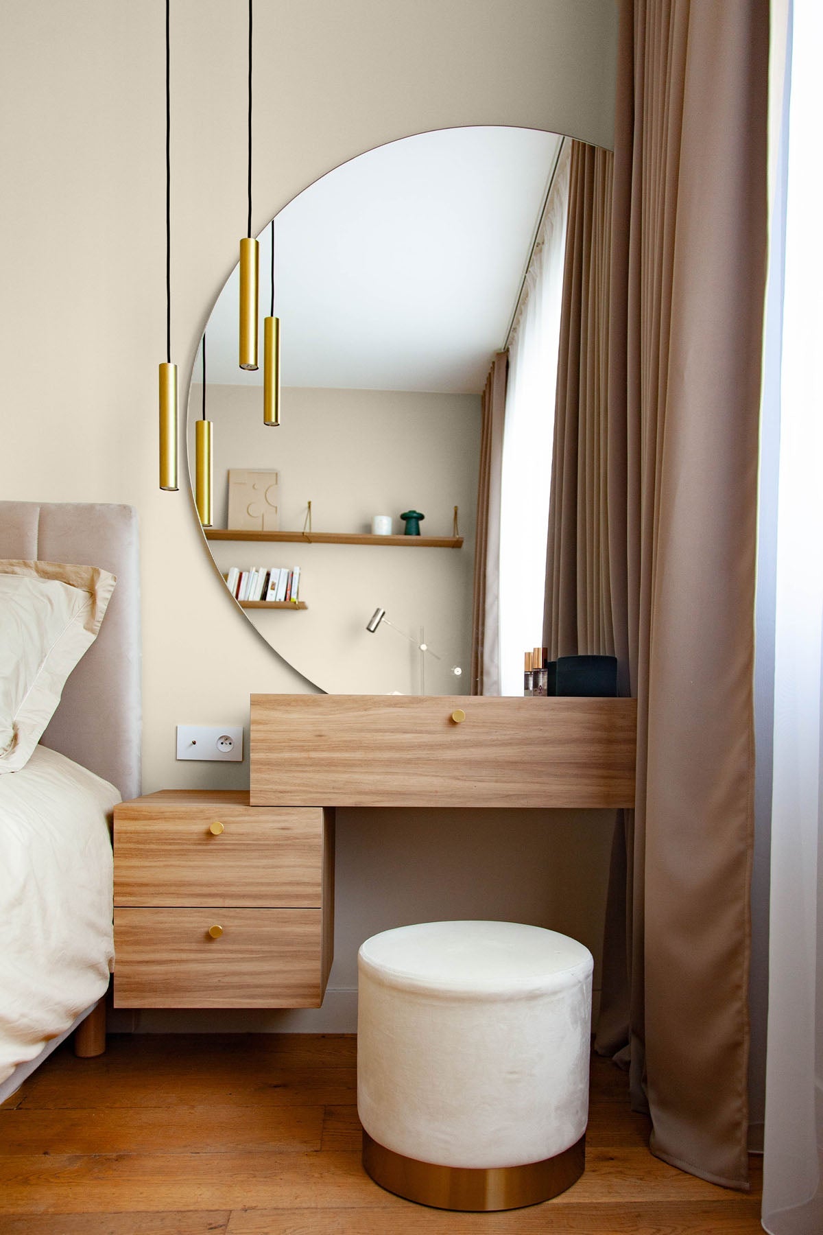 Inspiration déco : ambiance 1 avec la peinture Wild ashes - teinte beige gris 