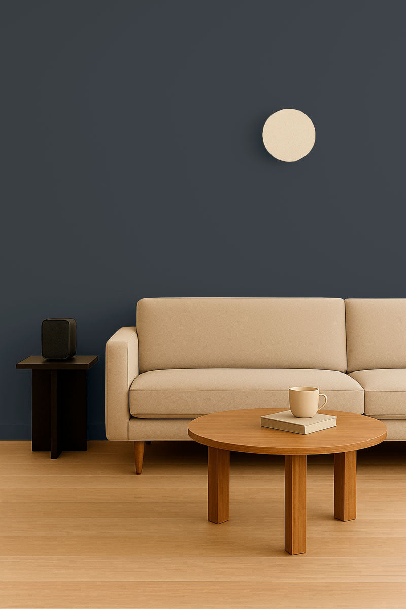 Visuel d'ambiance 2 échantillon repositionnable Dark side - teinte noir ardoise