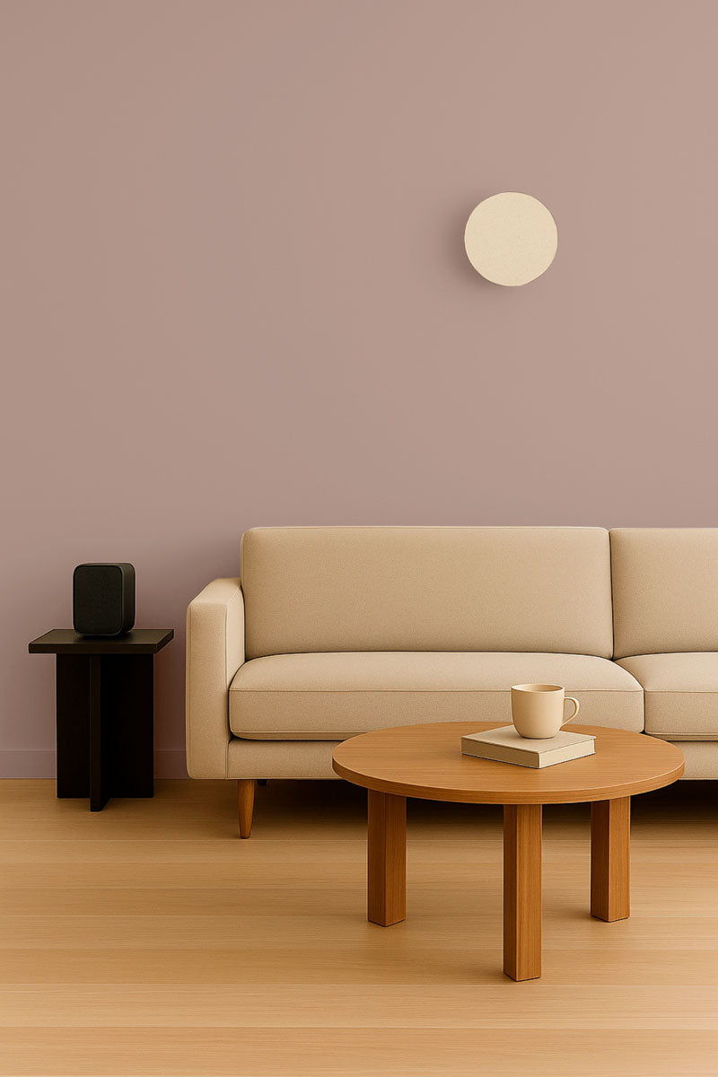 Visuel d'ambiance 2 échantillon repositionnable Dusty wind - teinte brun beige