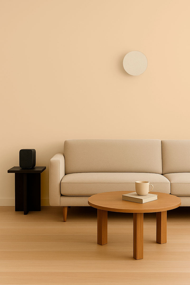 Visuel d'ambiance 2 échantillon repositionnable Light down - teinte jaune pastel