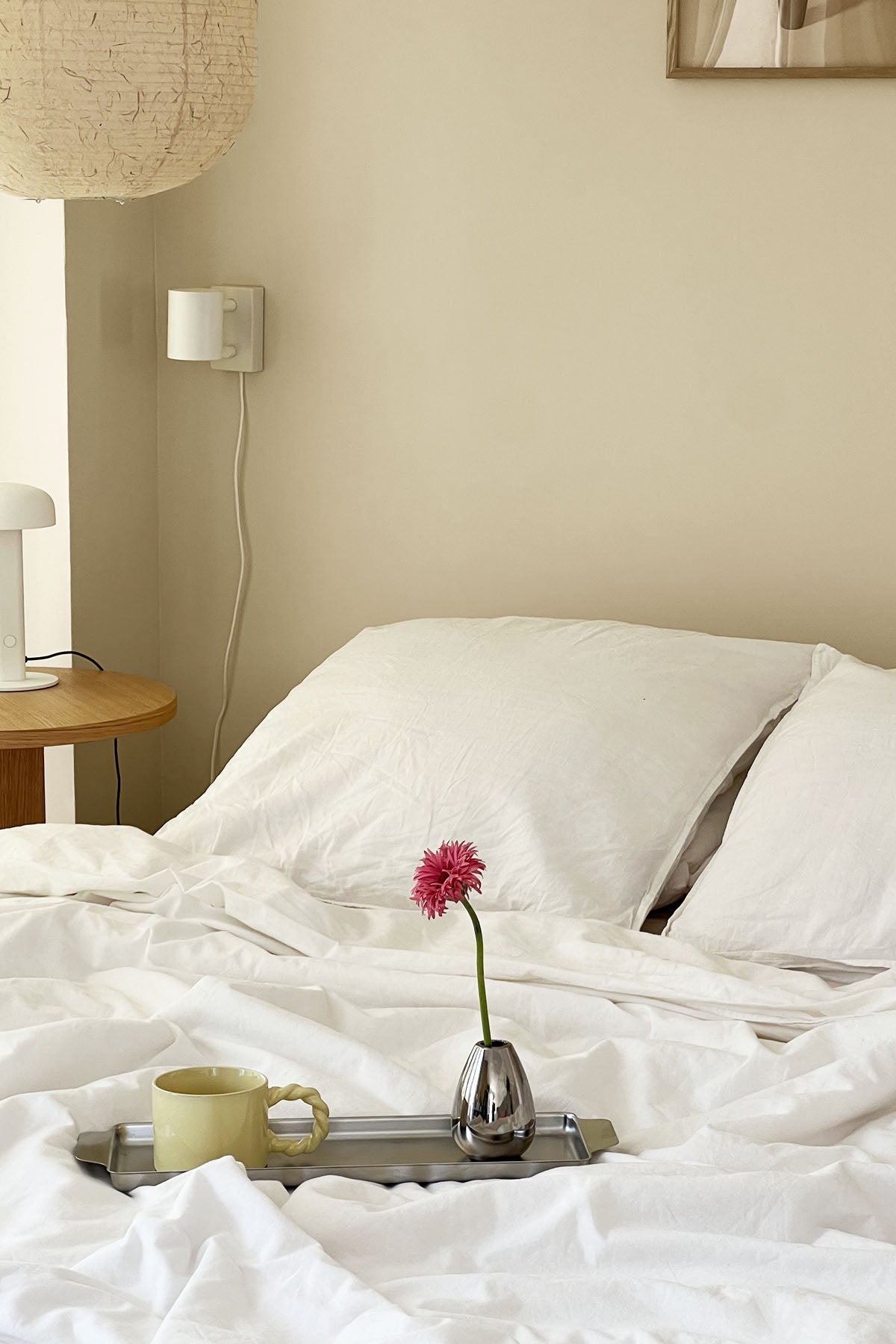 Inspiration déco : ambiance 2 avec la peinture Linen sheets - teinte beige lin 