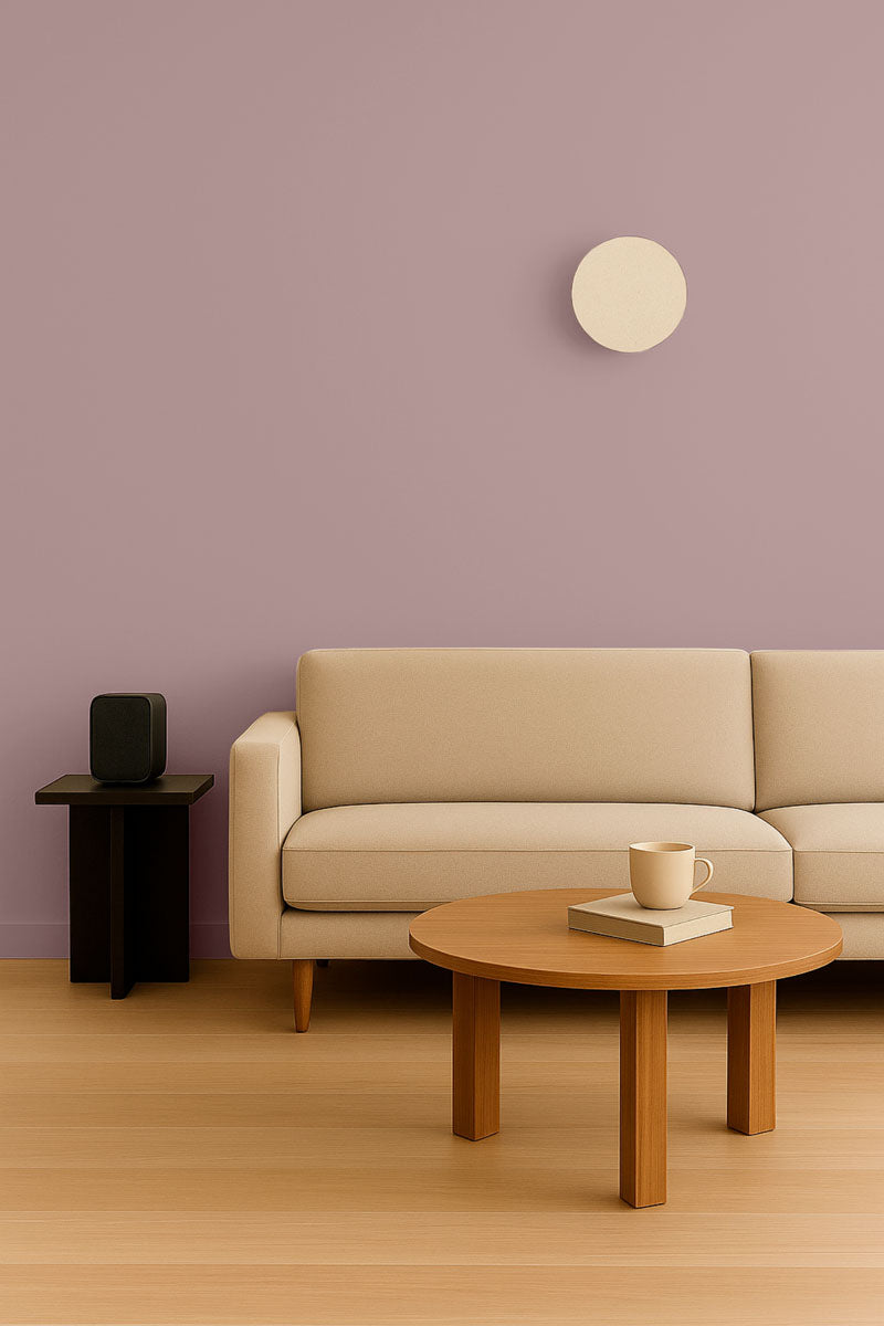 Visuel d'ambiance 2 échantillon repositionnable Pink marble - teinte vieux rose