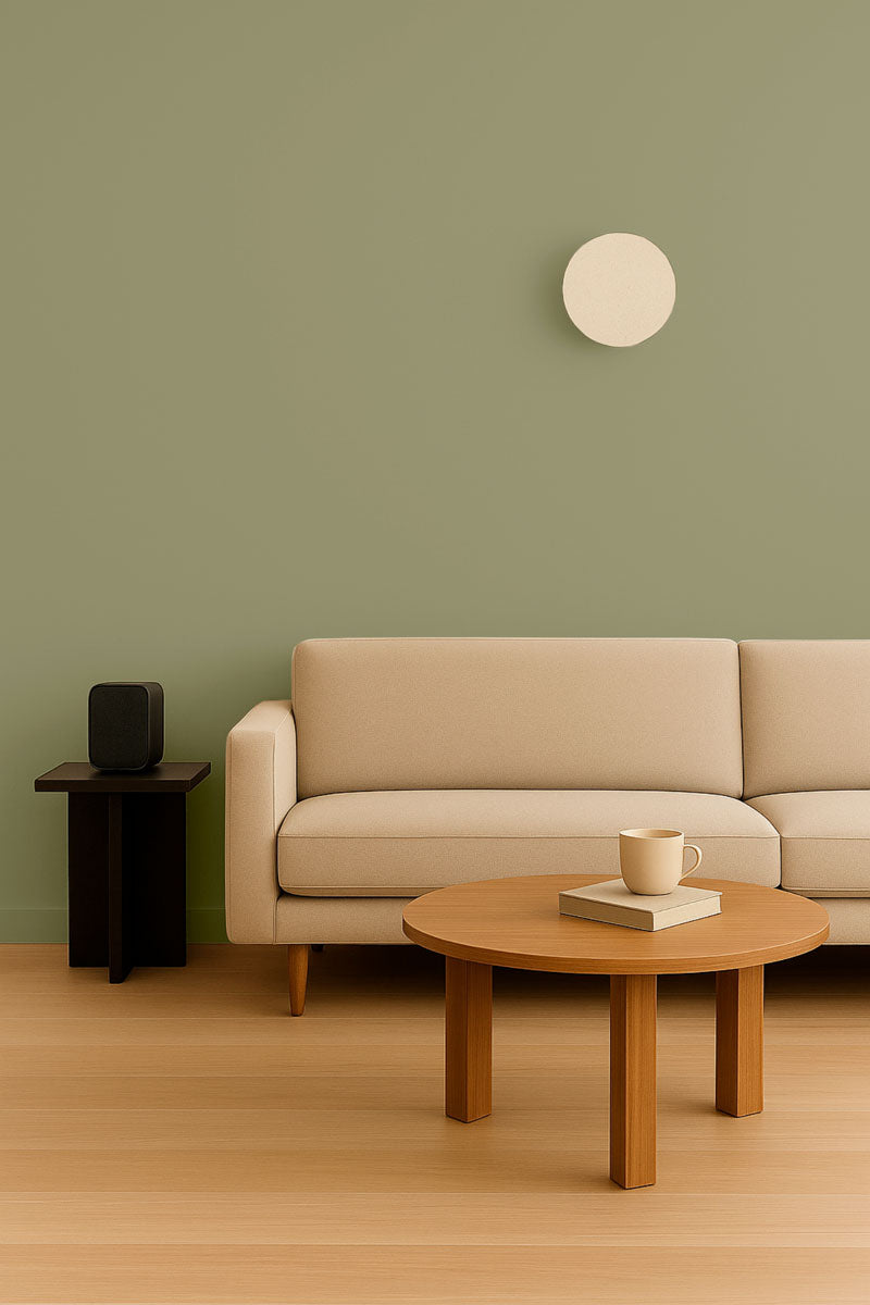 Inspiration déco : ambiance 2 avec la peinture Sage words - teinte verte