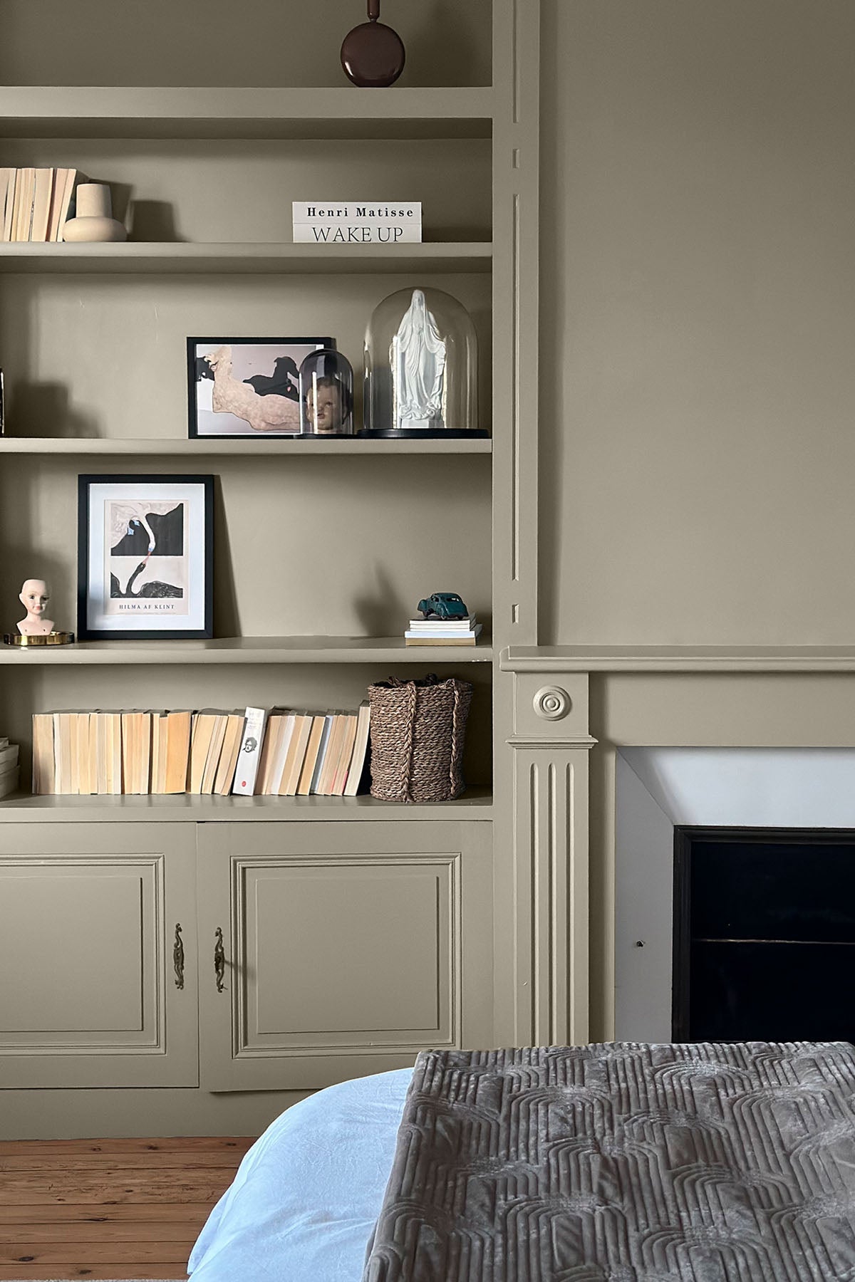 Inspiration déco : ambiance 2 avec la peinture Sepia mania - teinte gris vert 