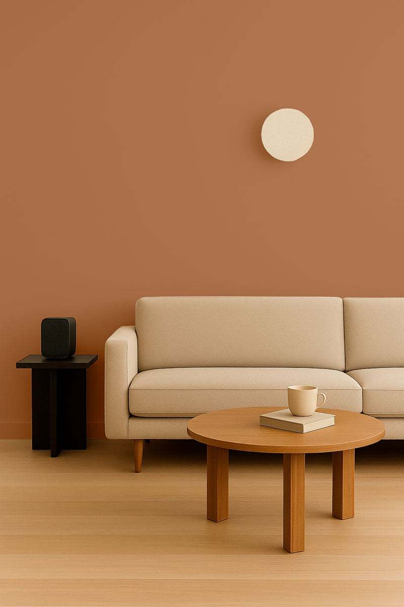 Inspiration déco : ambiance 2 avec la peinture Teddy brown - teinte brun caramel