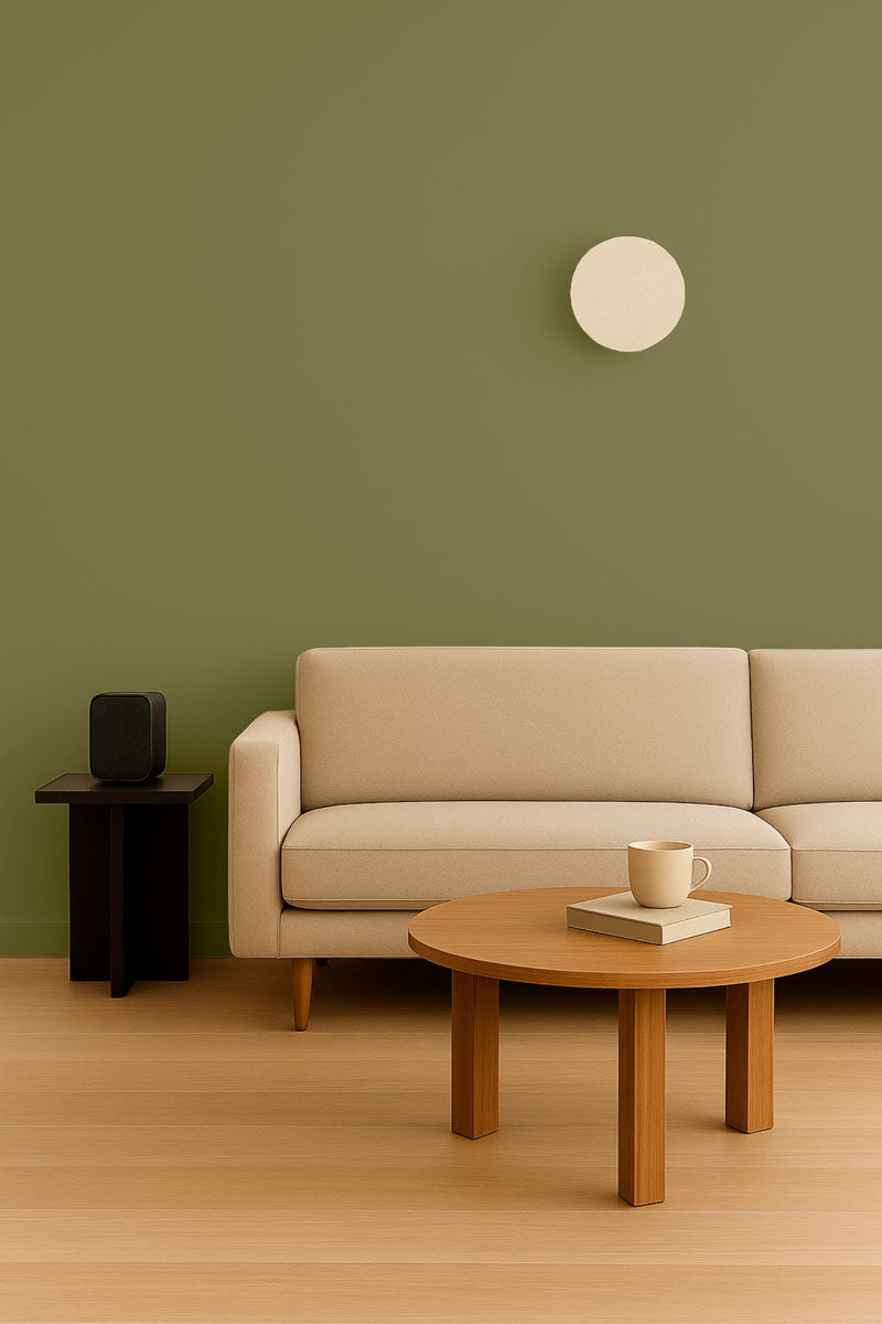 Inspiration déco : ambiance 2 avec la peinture Tennis club - teinte vert kaki