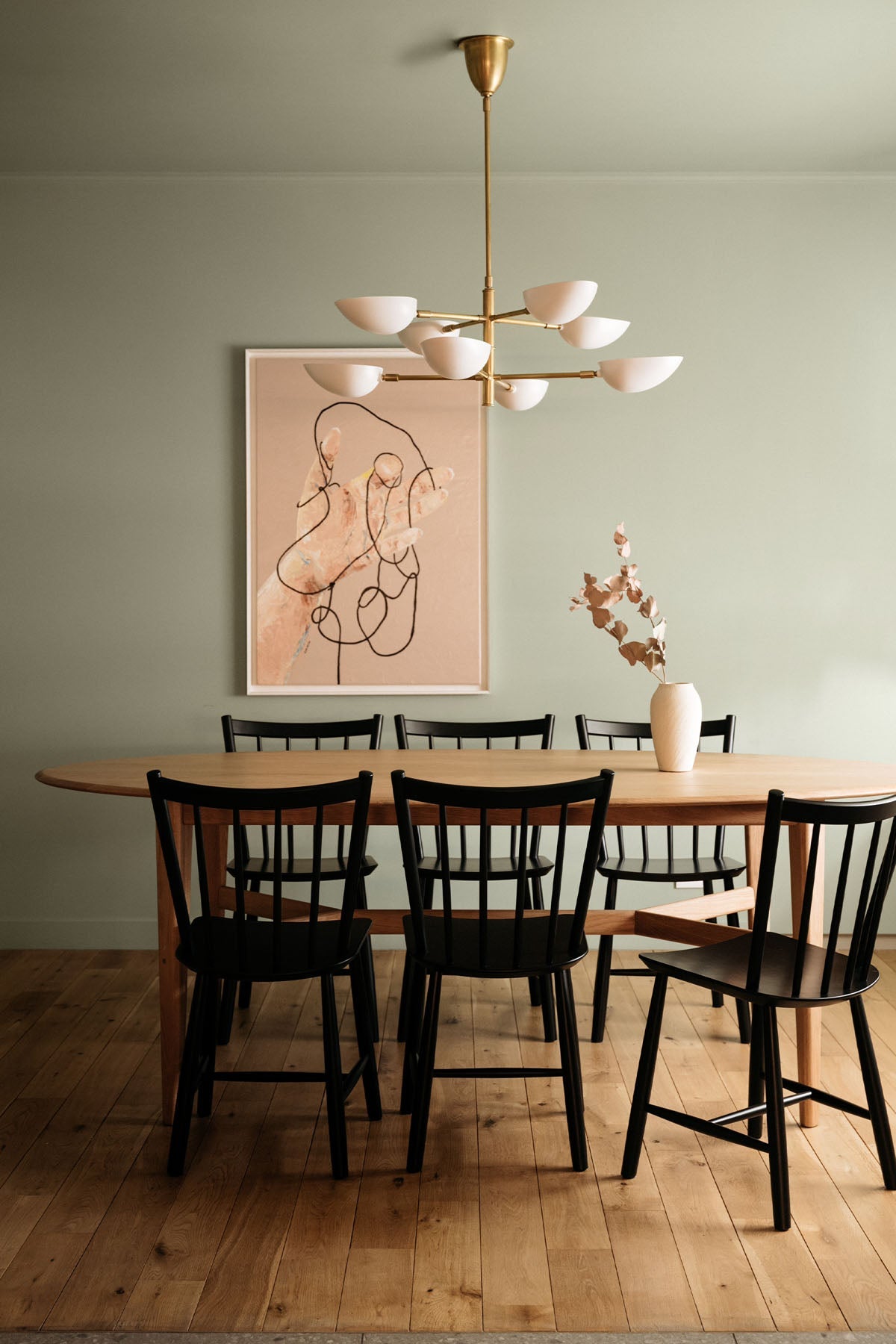 Inspiration déco : ambiance 2 avec la peinture Verde suave - teinte vert sauge 
