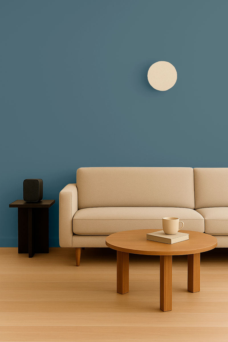 Inspiration déco : ambiance 2 avec la peinture Washed stones - teinte bleu gris