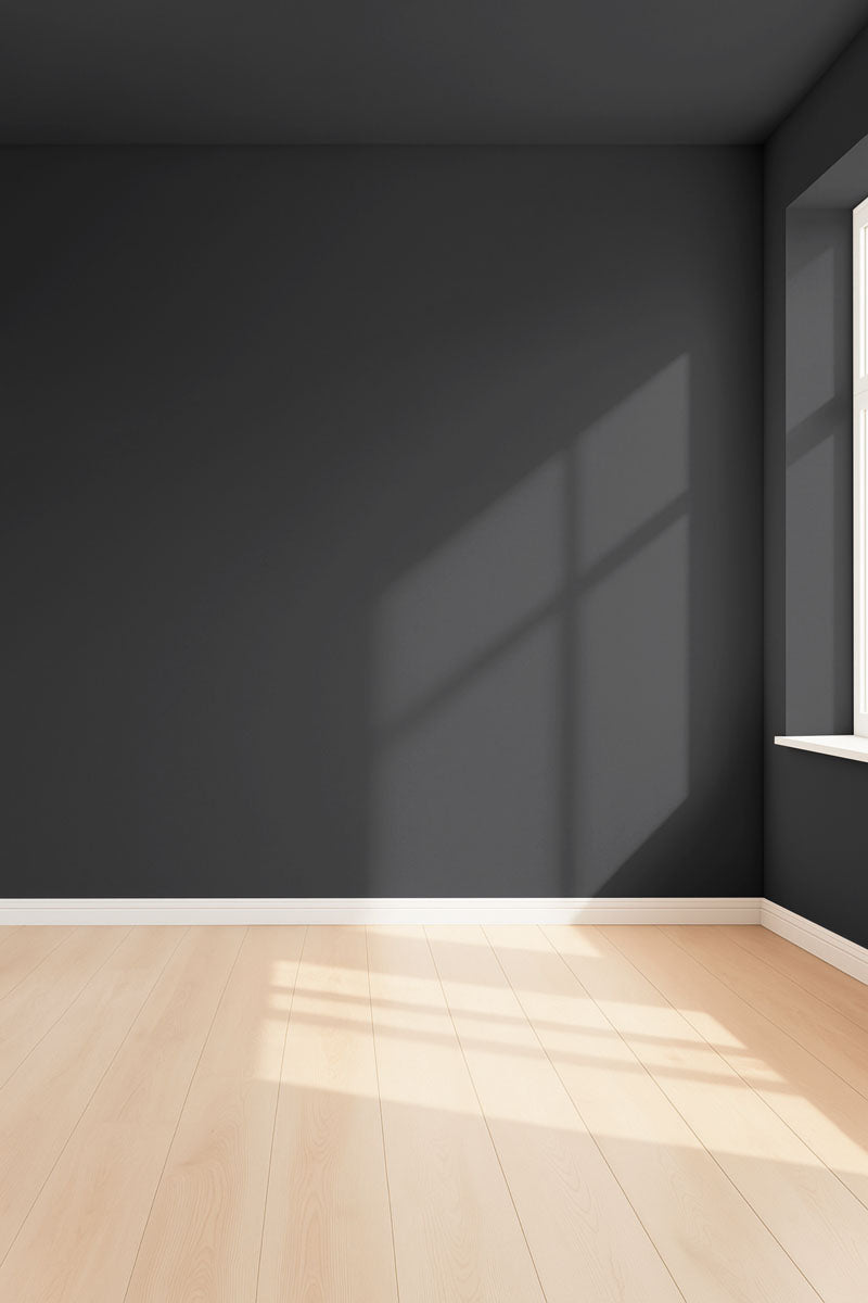 Échantillon repositionnable 3D de la peinture All black avec ombres - teinte noire