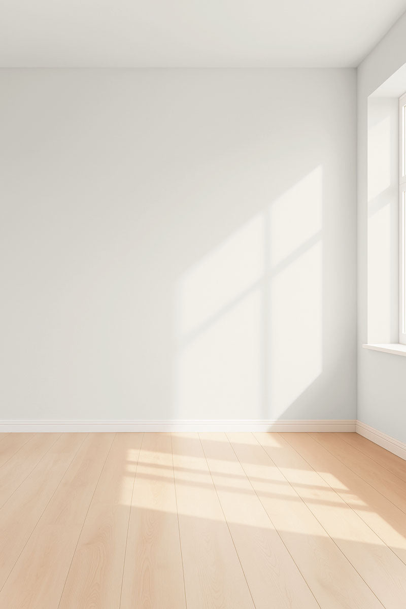 Visualisation 3D de la peinture Blank page avec ombres - teinte blanc casse