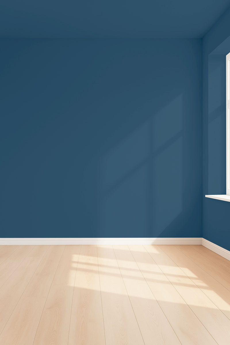 Visualisation 3D de la peinture Blue revolver avec ombres - teinte bleu marine