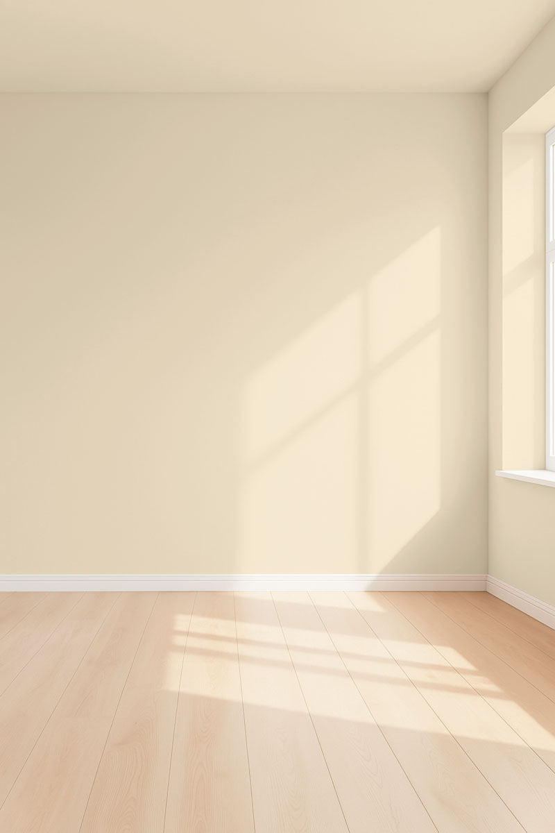 Échantillon repositionnable 3D de la peinture French riviera avec ombres - teinte jaune beige