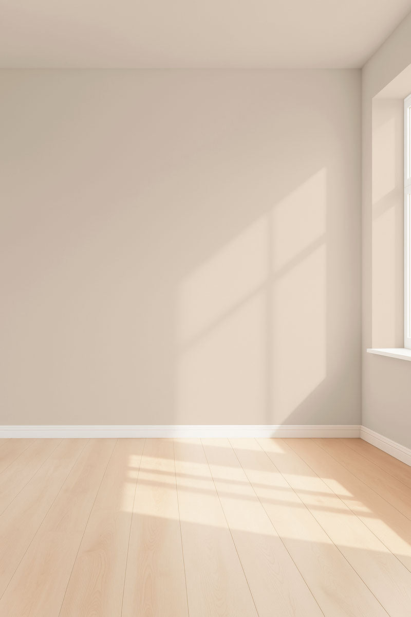 Visualisation 3D de la peinture Goudes enough avec ombres - teinte blanc lin