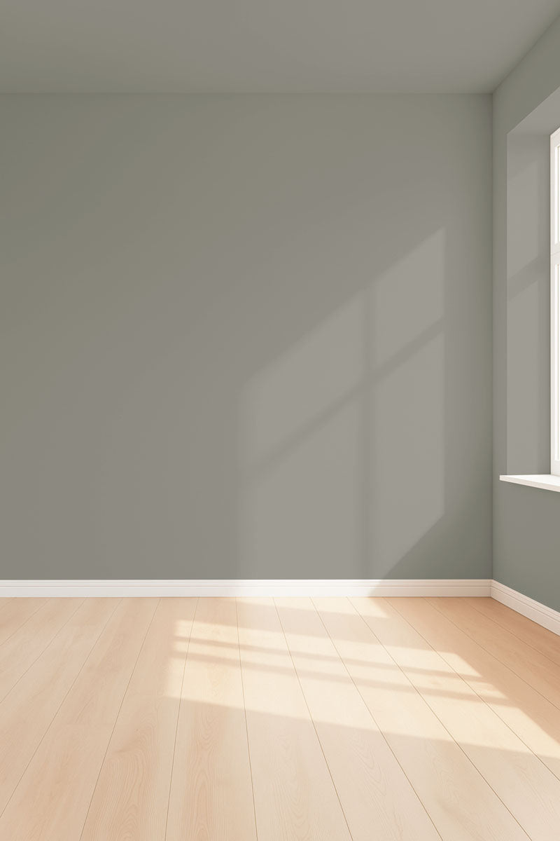 Visualisation 3D de la peinture Happy khaki avec ombres - teinte kaki gris