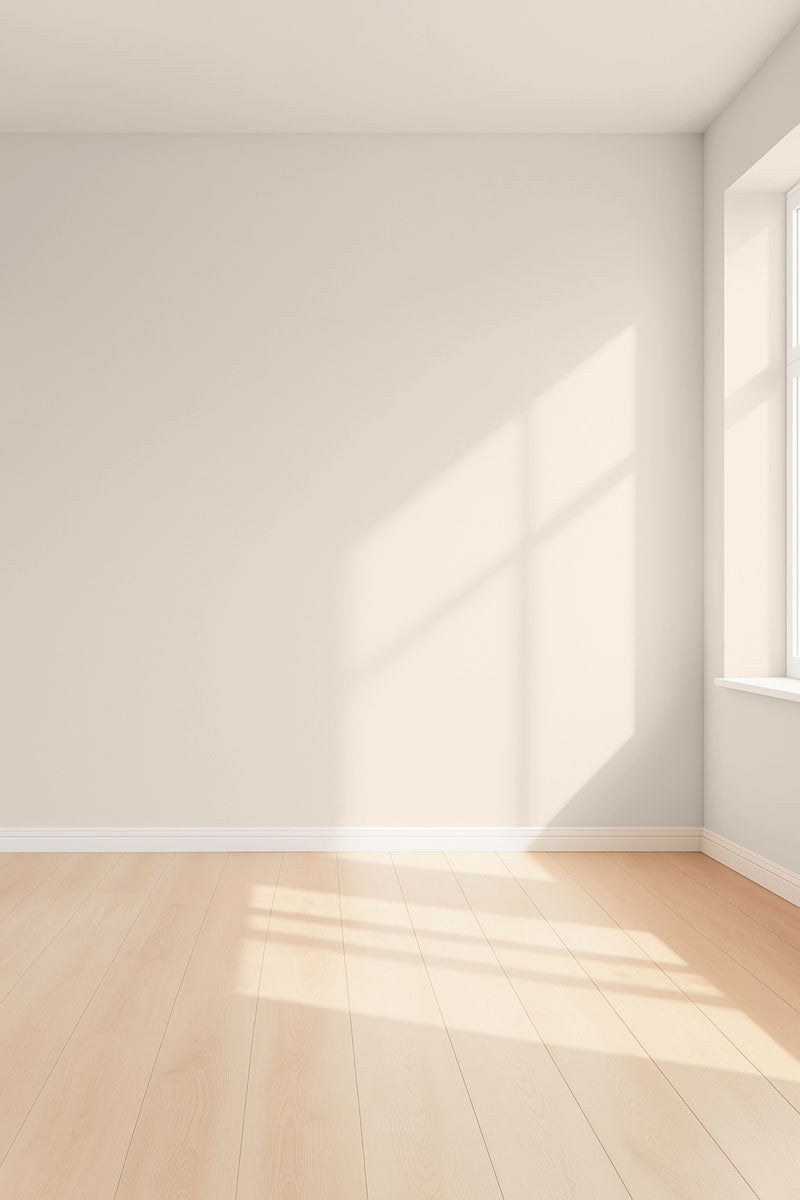 Visualisation 3D de la peinture Honey moon avec ombres - teinte blanc creme