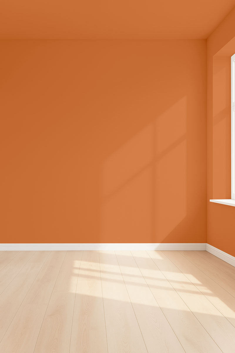 Visualisation 3D de la peinture Menorca break avec ombres - teinte orange ocre