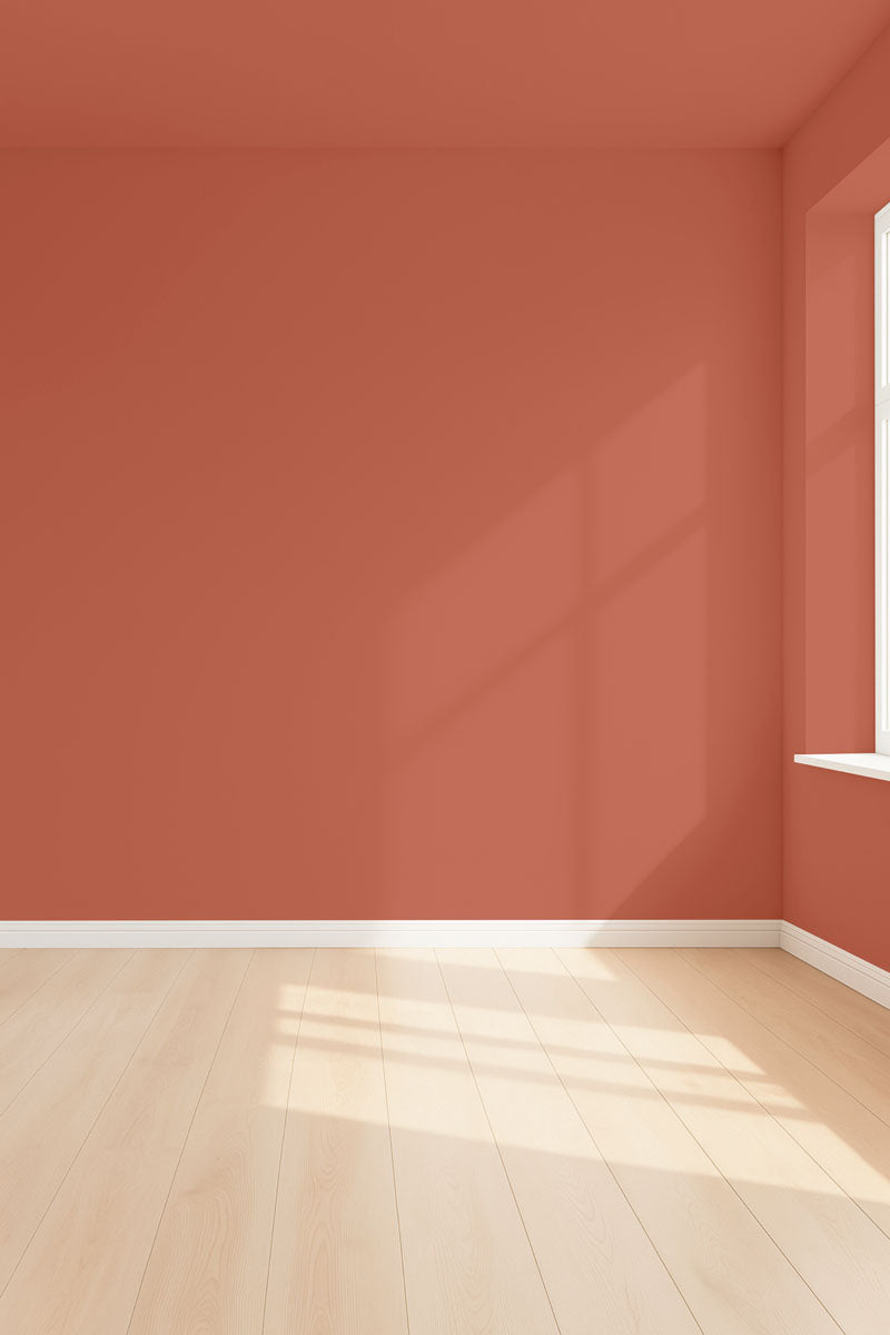 Visualisation 3D de la peinture Spaghetti western avec ombres - teinte terracotta orange